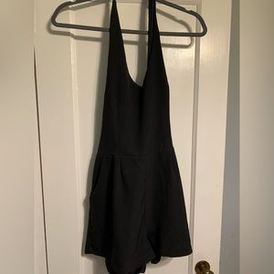 One ❤️ Love Clothing Black Halter Romper Large